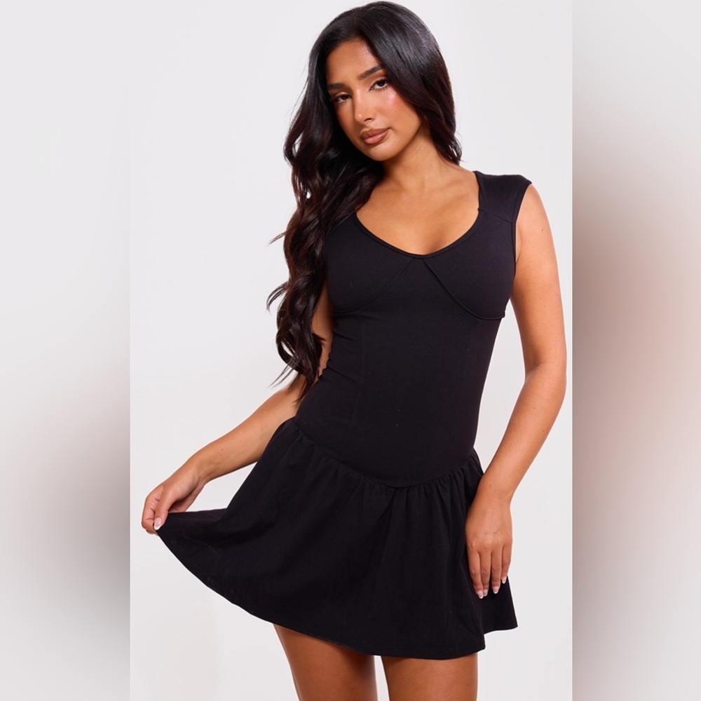 Black Mini Tennis Dress